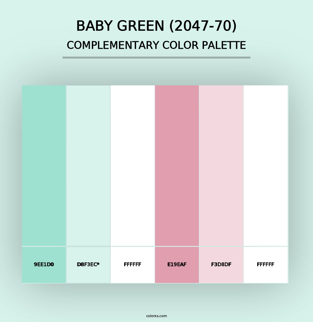 Baby Green (2047-70) - Complementary Color Palette