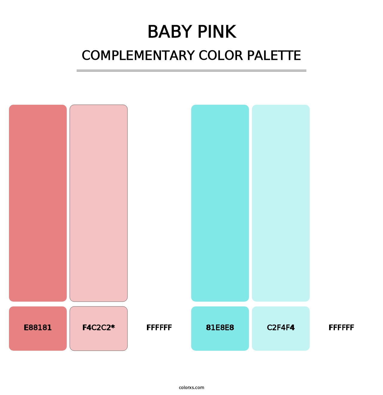 Baby Pink - Complementary Color Palette