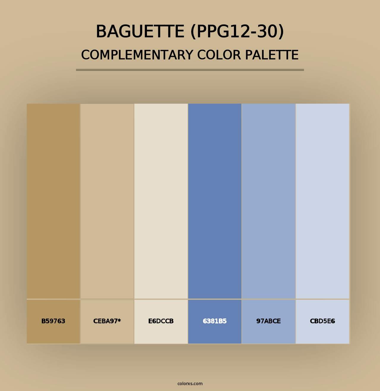 Baguette (PPG12-30) - Complementary Color Palette