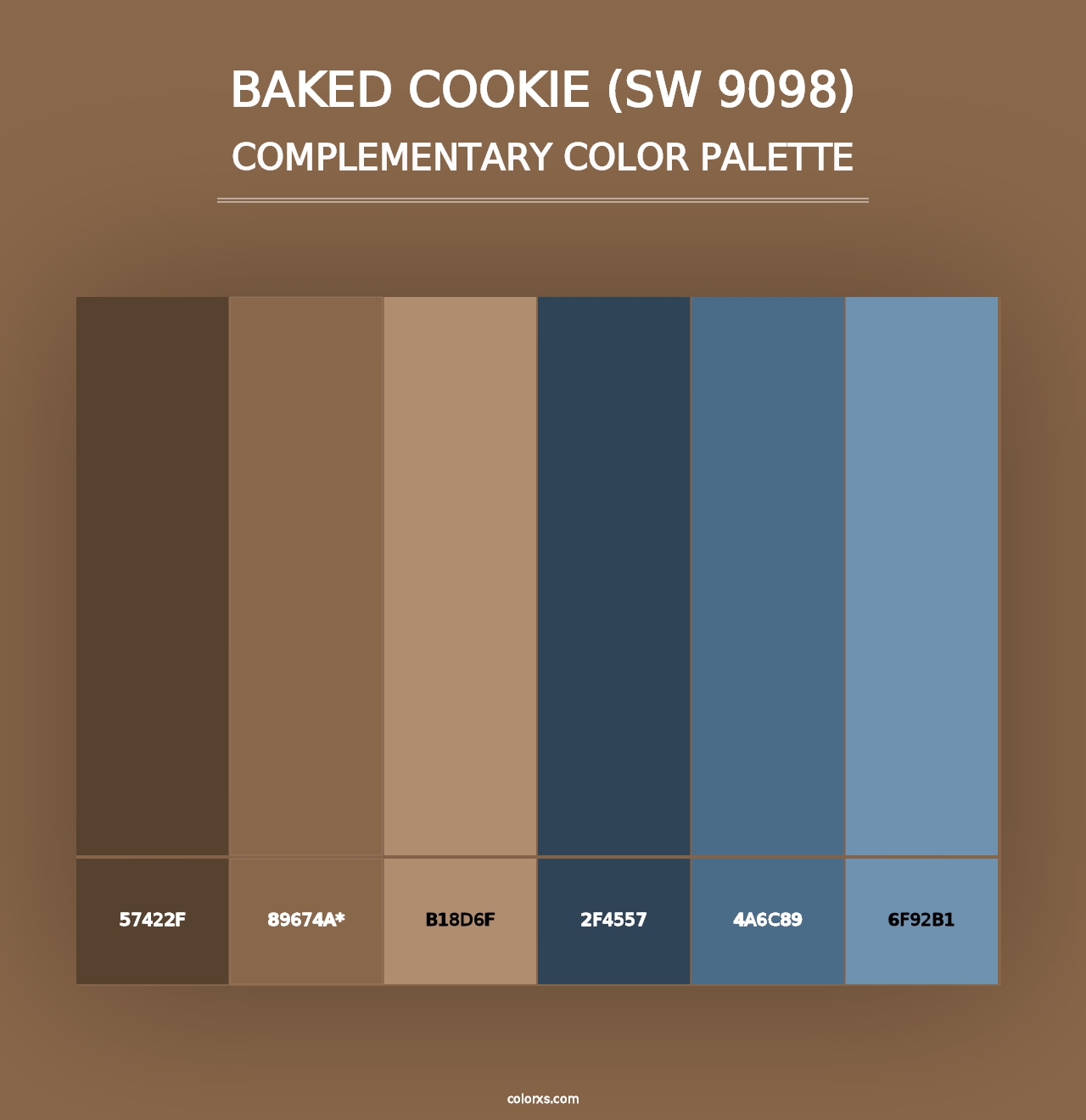 Baked Cookie (SW 9098) - Complementary Color Palette