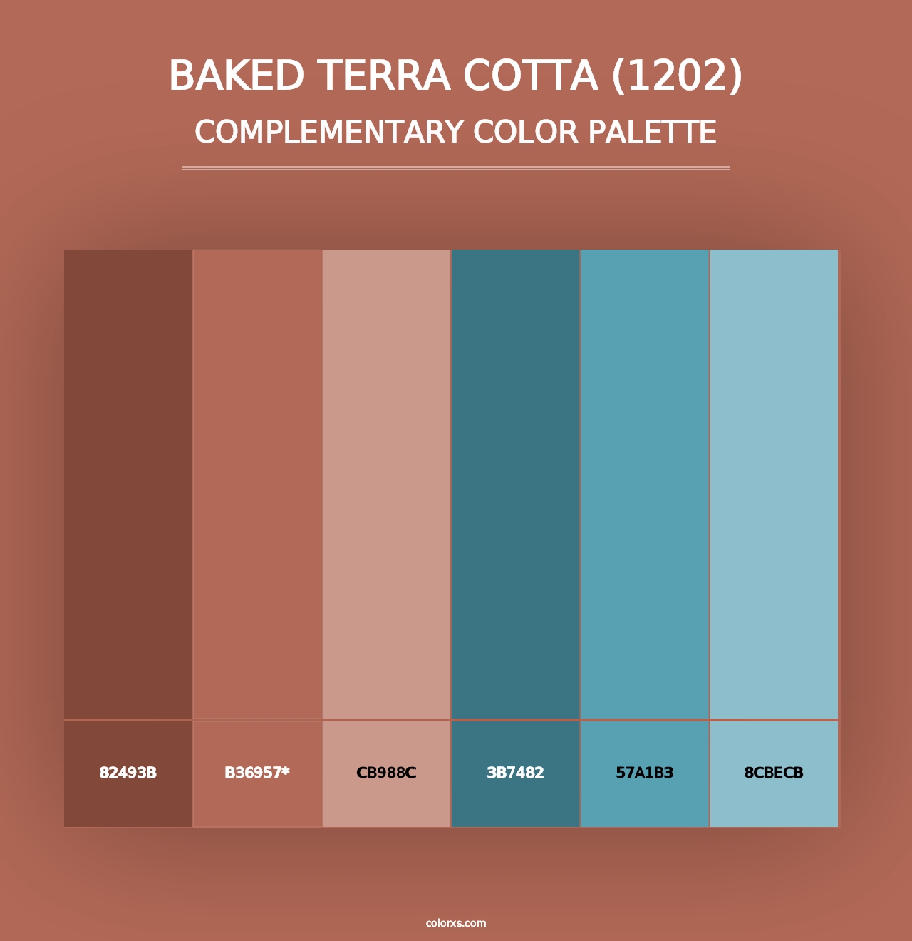 Baked Terra Cotta (1202) - Complementary Color Palette