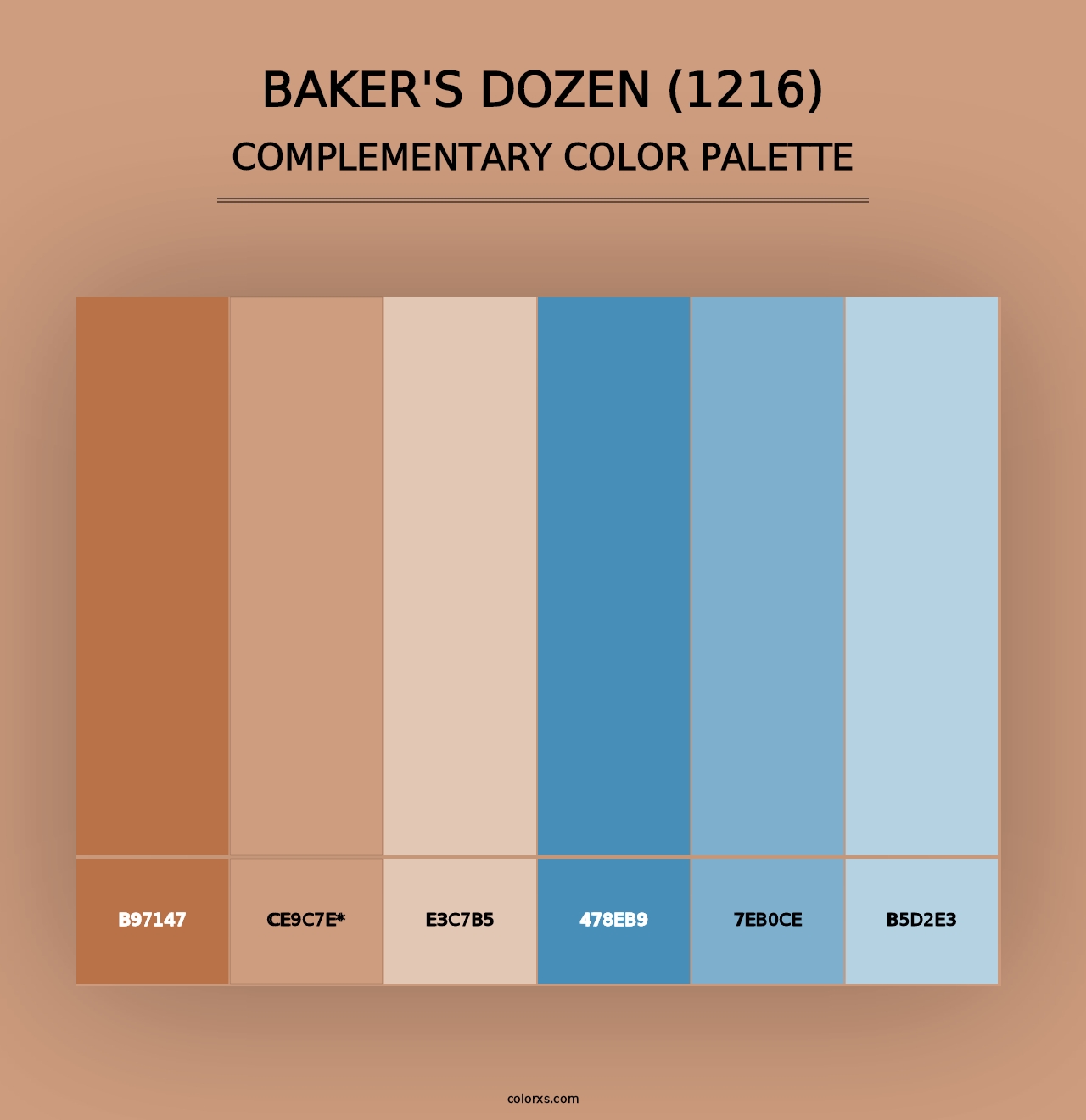 Baker's Dozen (1216) - Complementary Color Palette