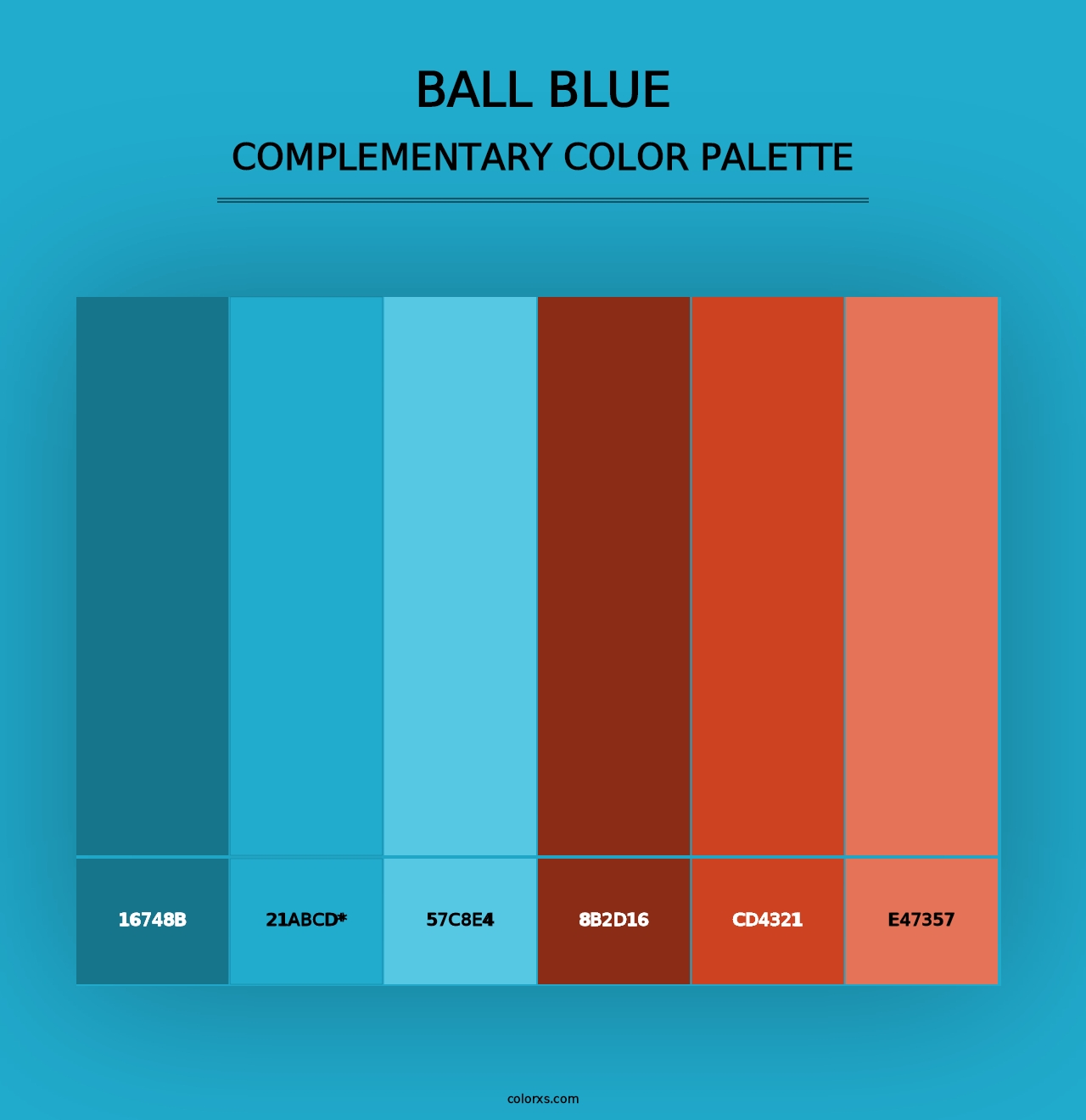 Ball Blue - Complementary Color Palette