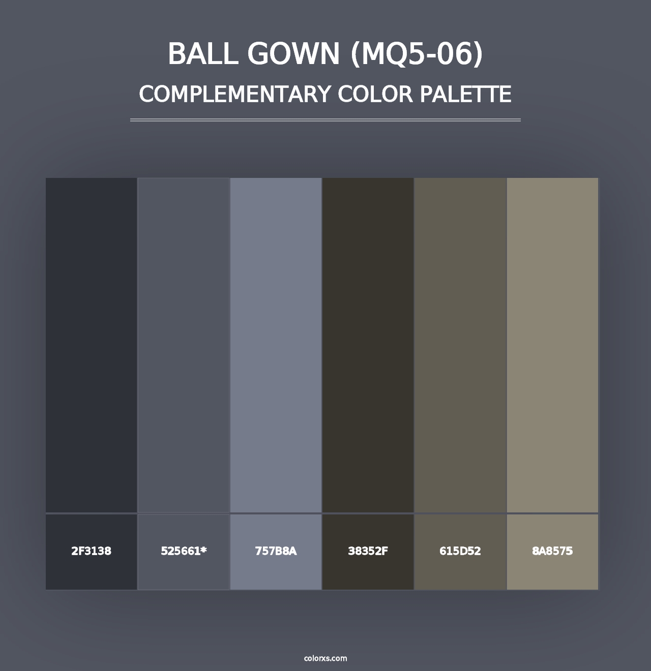 Ball Gown (MQ5-06) - Complementary Color Palette