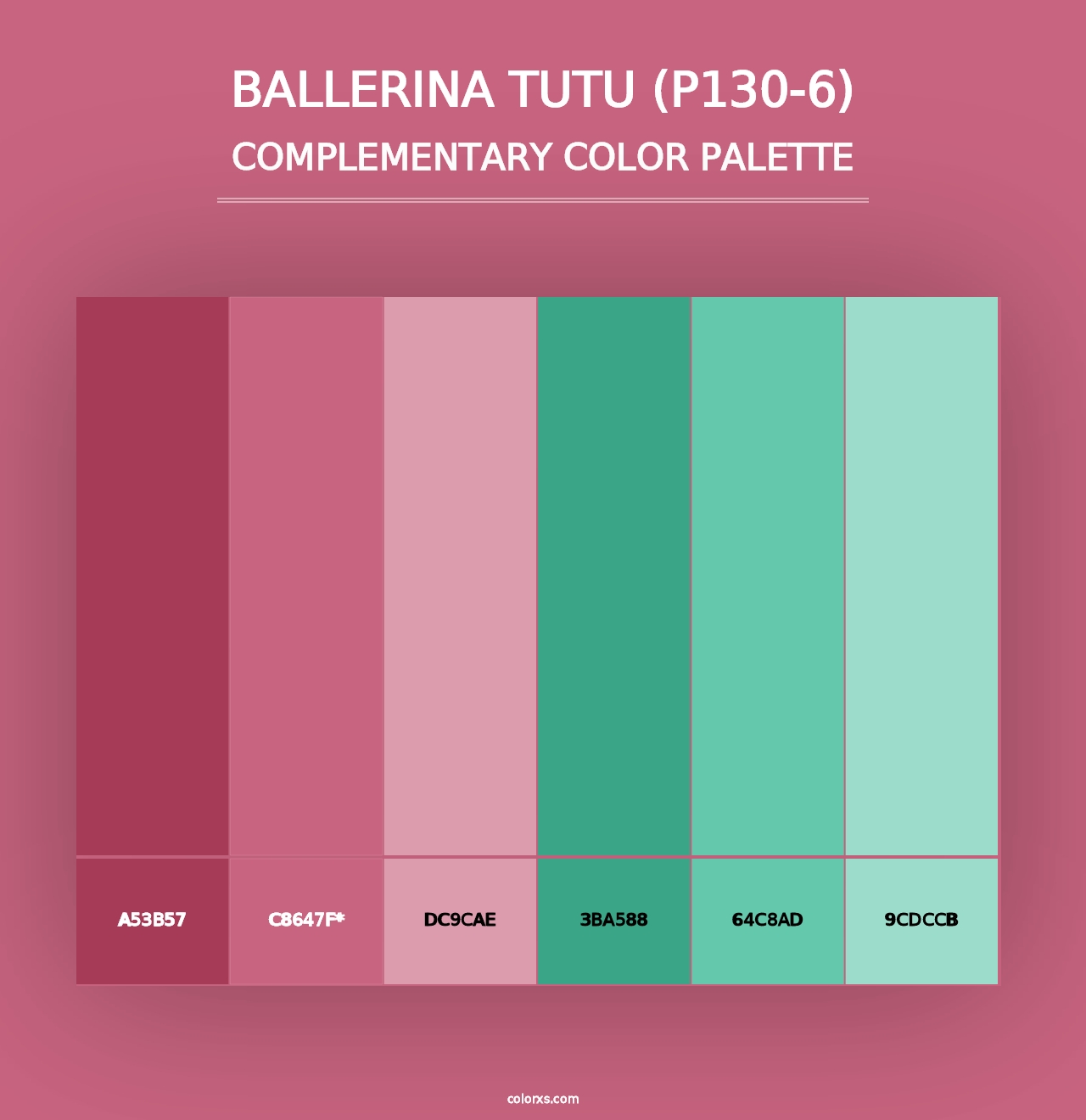 Ballerina Tutu (P130-6) - Complementary Color Palette