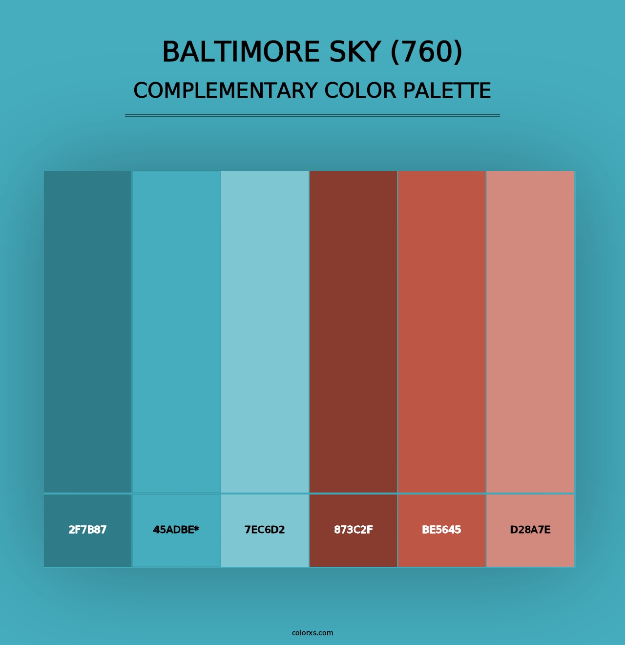 Baltimore Sky (760) - Complementary Color Palette