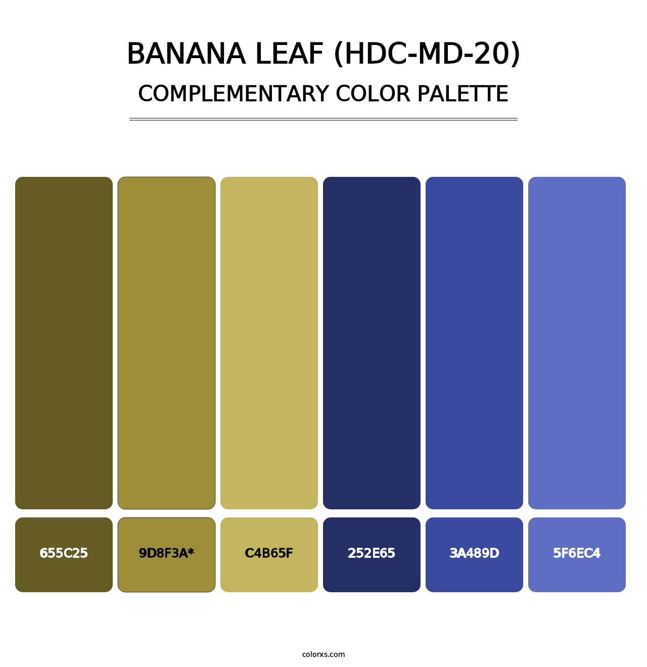 Banana Leaf (HDC-MD-20) - Complementary Color Palette