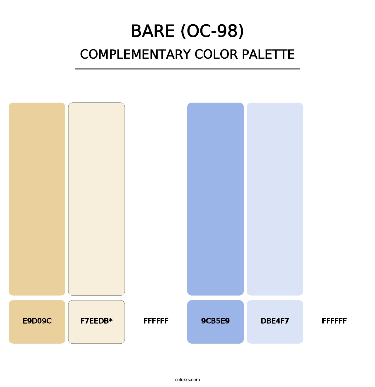 Bare (OC-98) - Complementary Color Palette