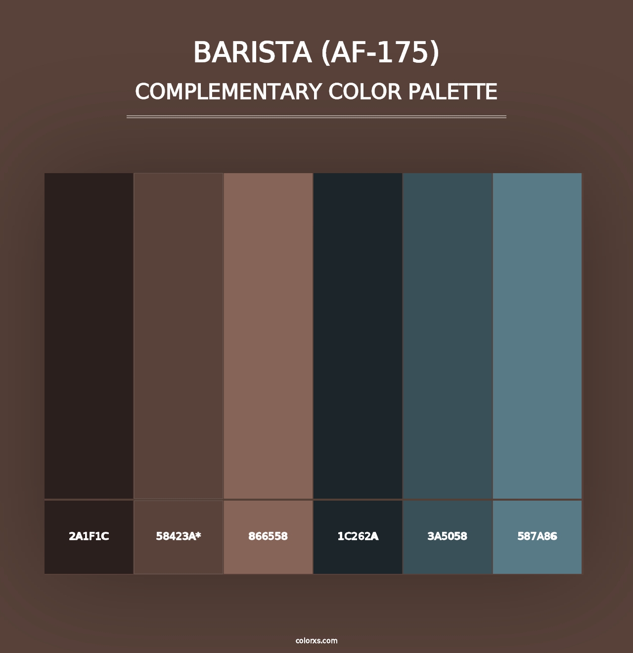 Barista (AF-175) - Complementary Color Palette