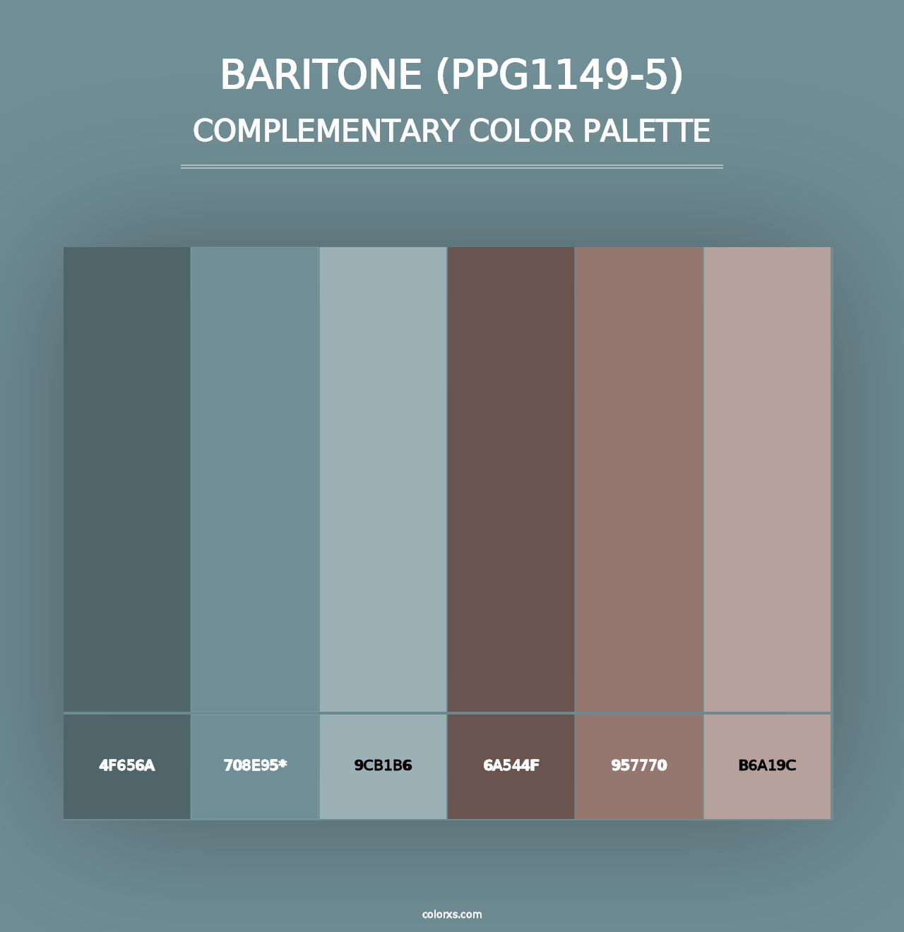 Baritone (PPG1149-5) - Complementary Color Palette