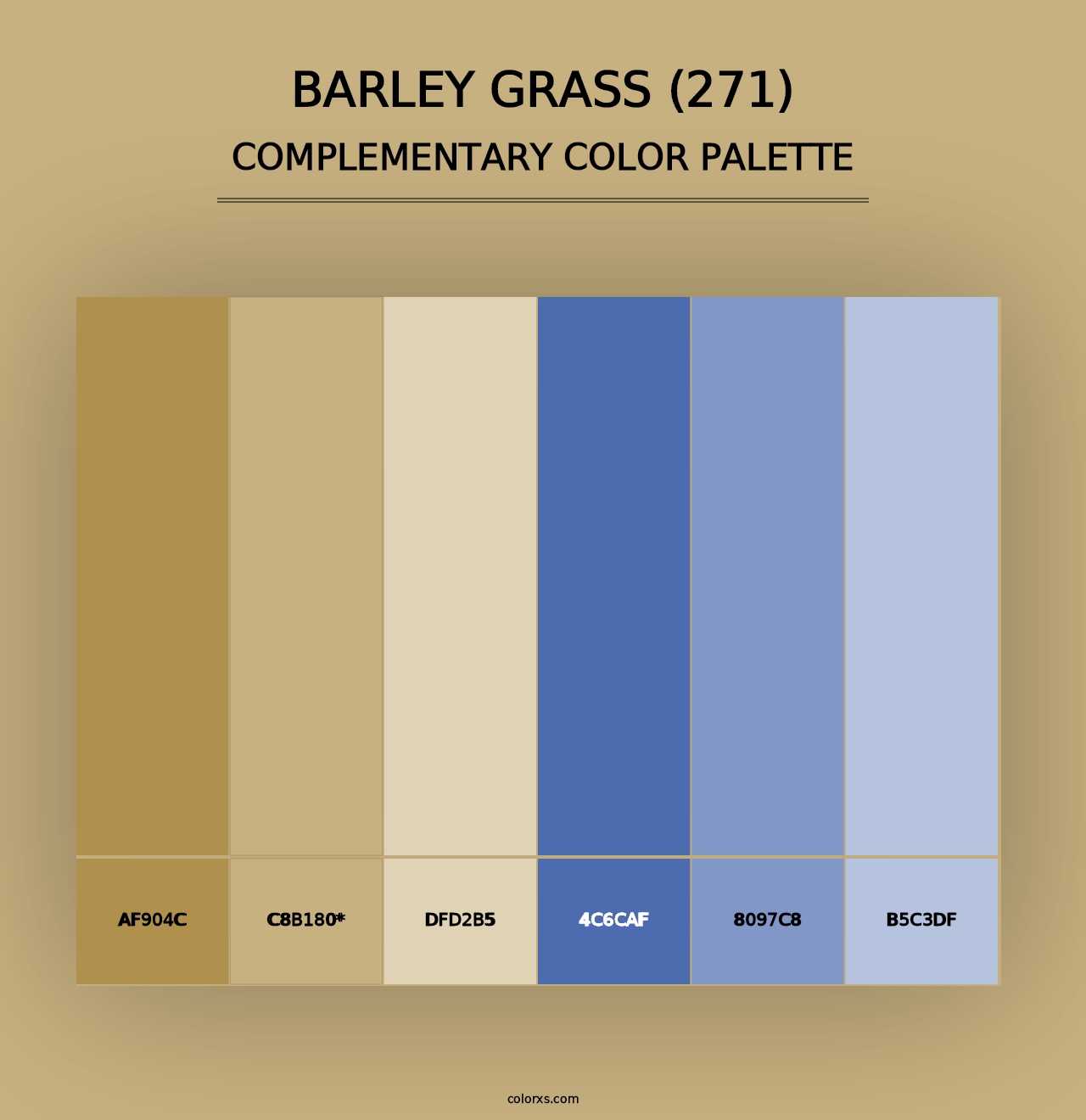 Barley Grass (271) - Complementary Color Palette