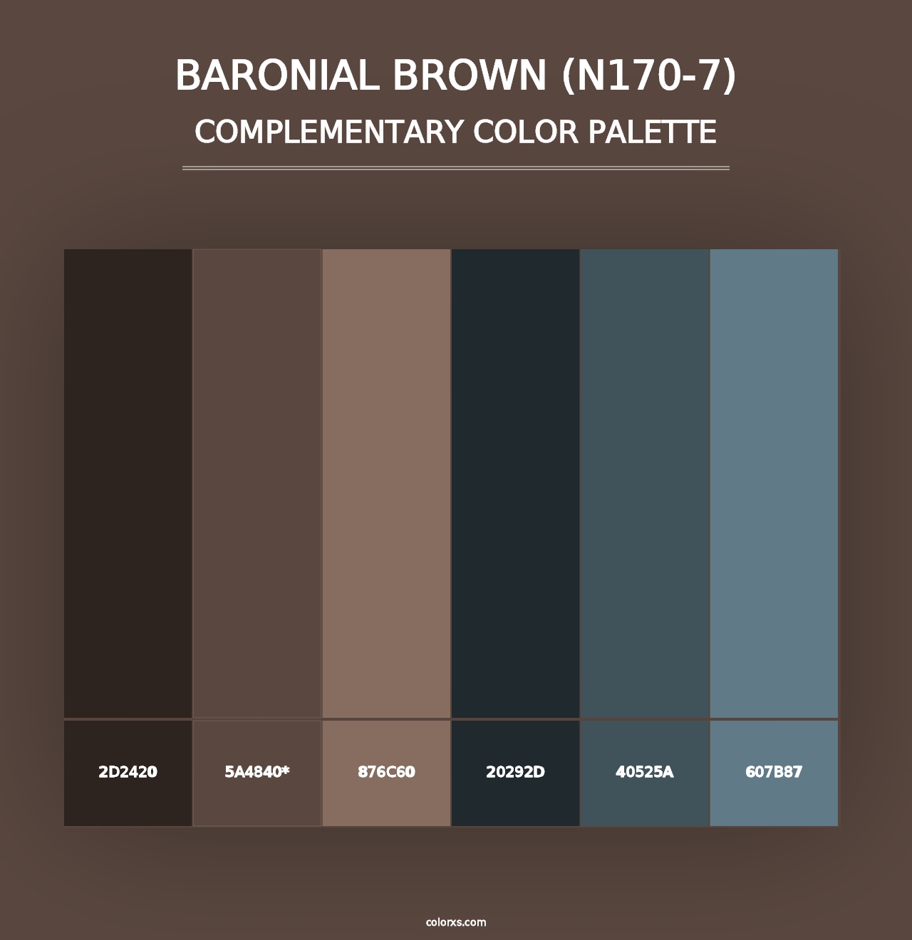 Baronial Brown (N170-7) - Complementary Color Palette