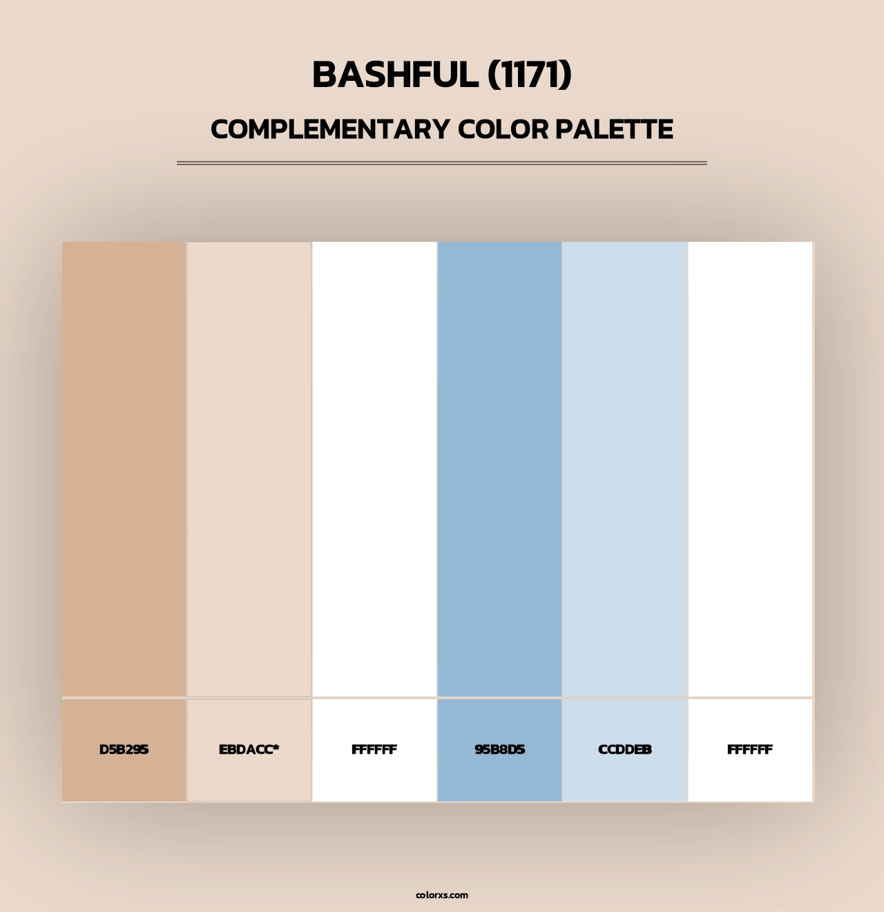 Bashful (1171) - Complementary Color Palette