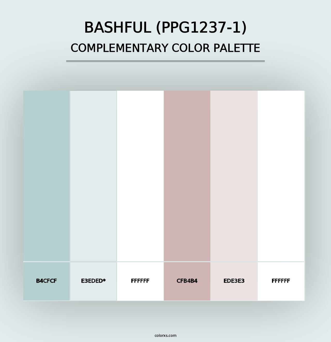 Bashful (PPG1237-1) - Complementary Color Palette