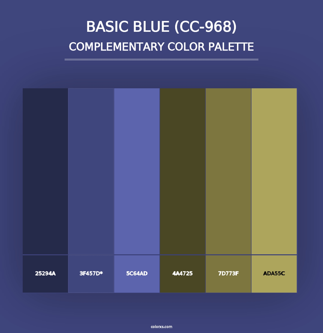 Basic Blue (CC-968) - Complementary Color Palette