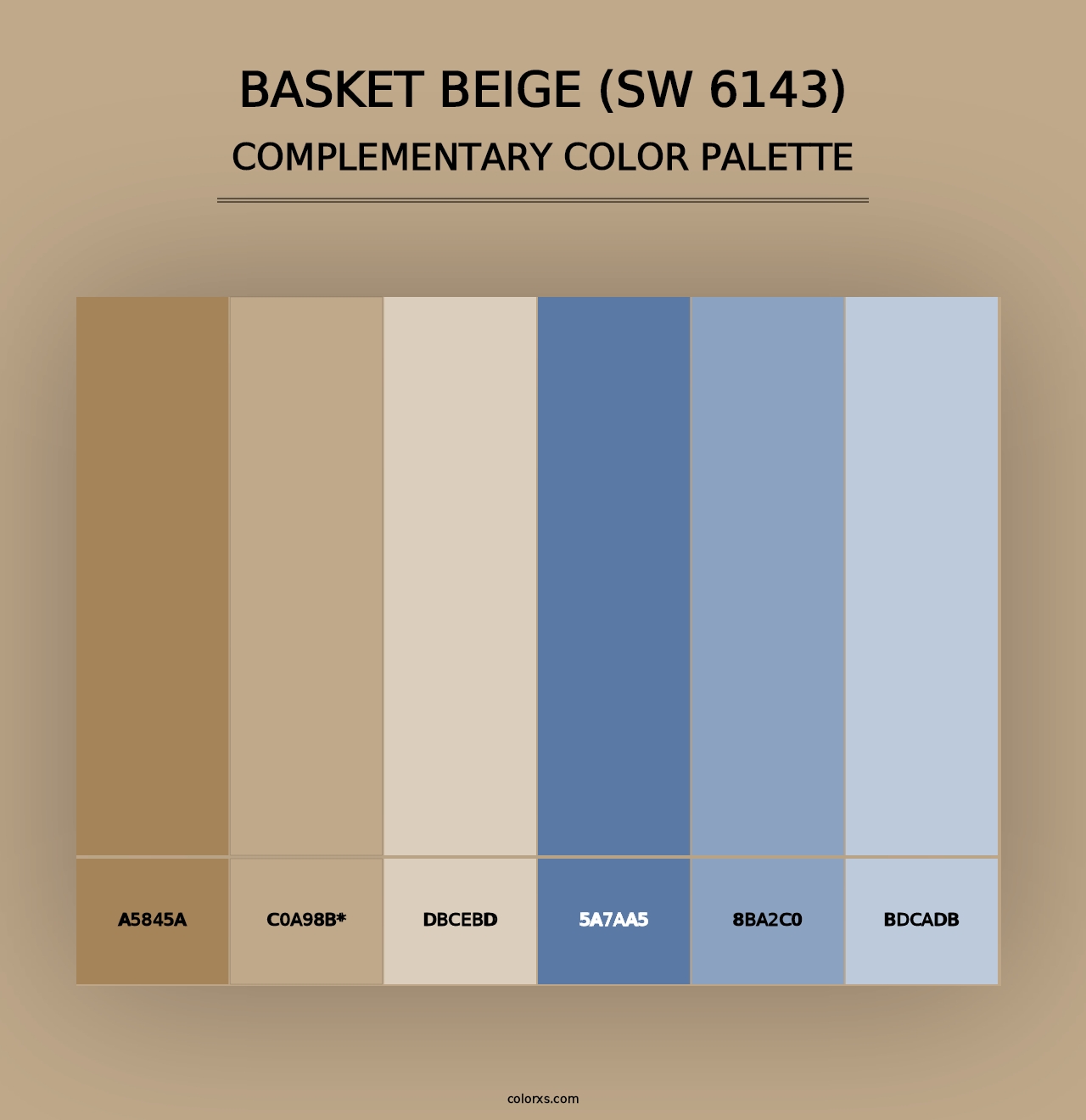 Basket Beige (SW 6143) - Complementary Color Palette