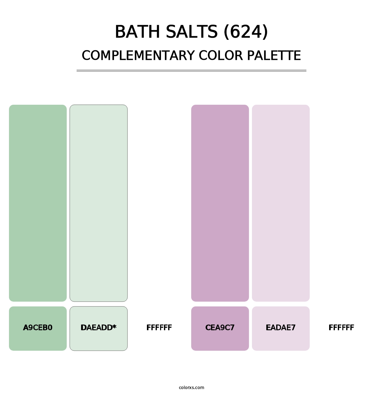 Bath Salts (624) - Complementary Color Palette