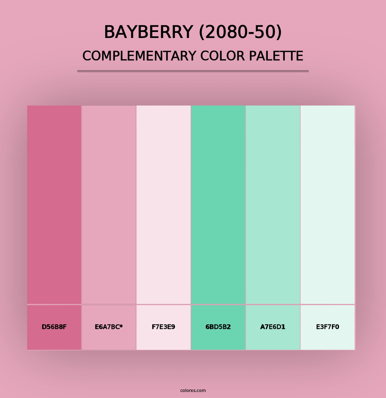 Bayberry (2080-50) - Complementary Color Palette