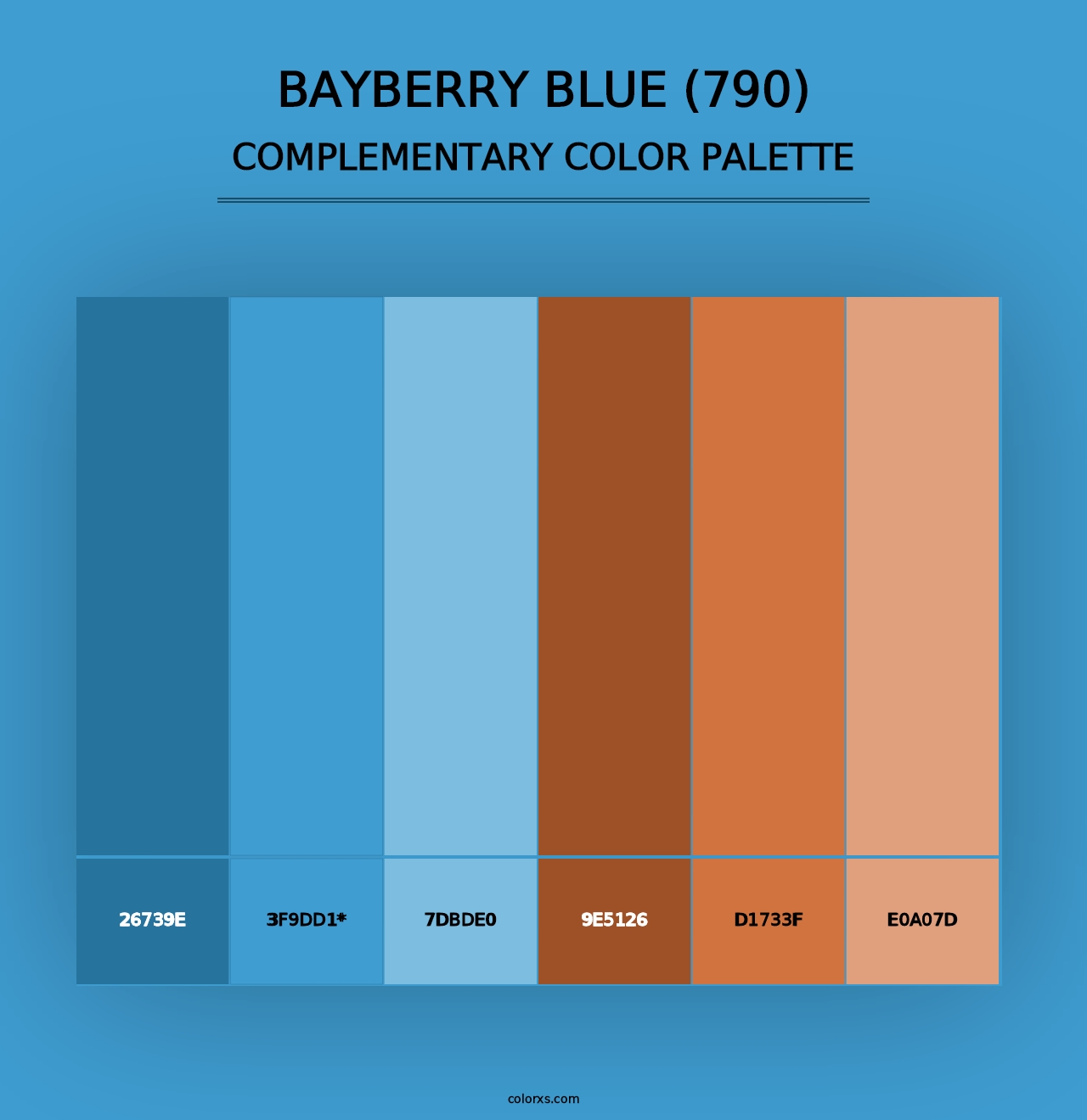 Bayberry Blue (790) - Complementary Color Palette