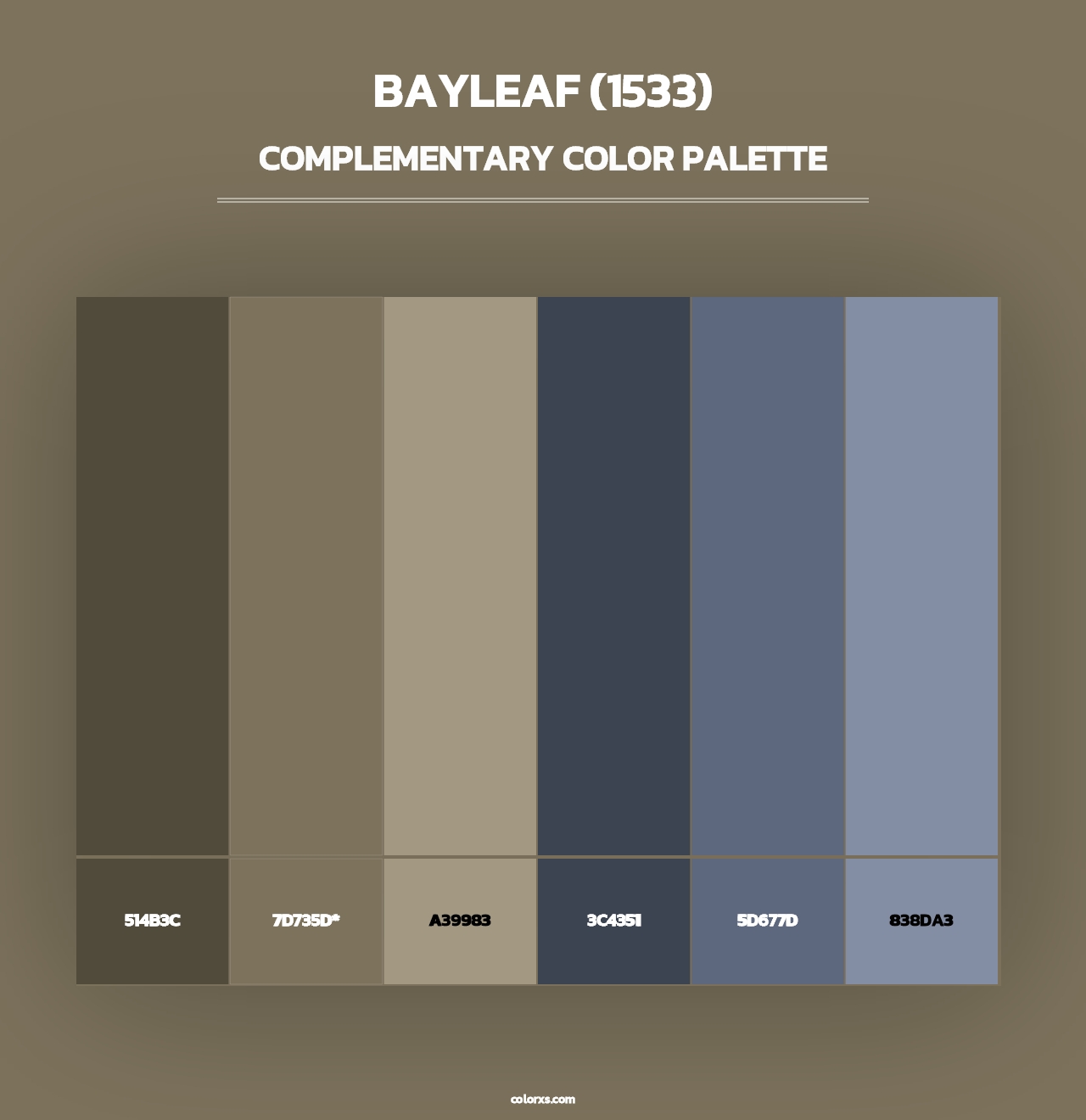 Bayleaf (1533) - Complementary Color Palette