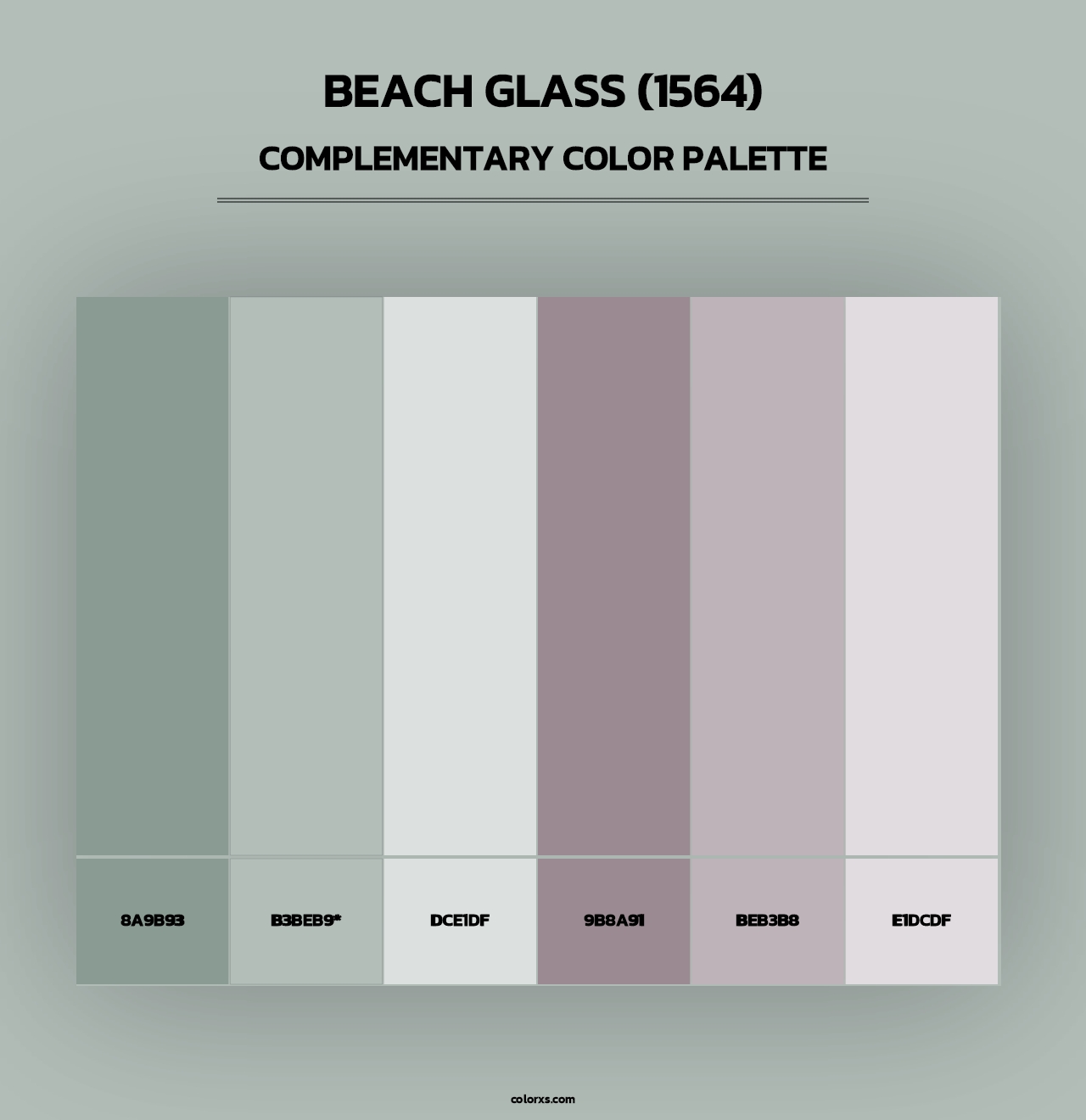 Beach Glass (1564) - Complementary Color Palette