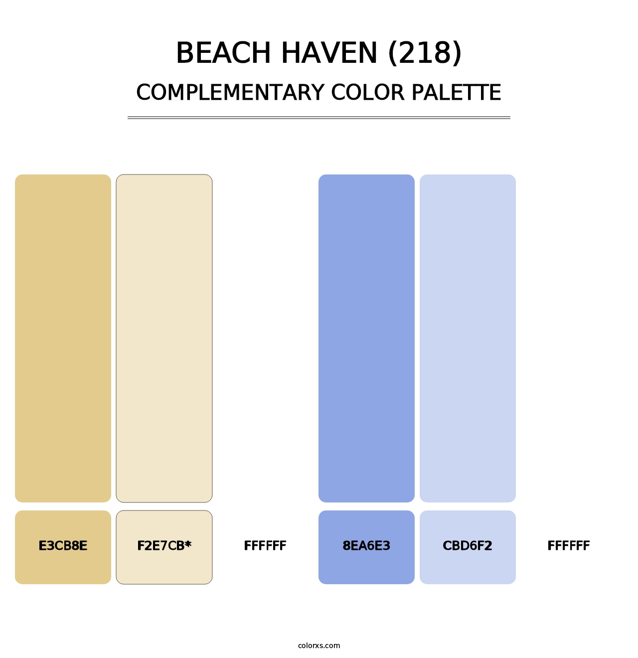 Beach Haven (218) - Complementary Color Palette