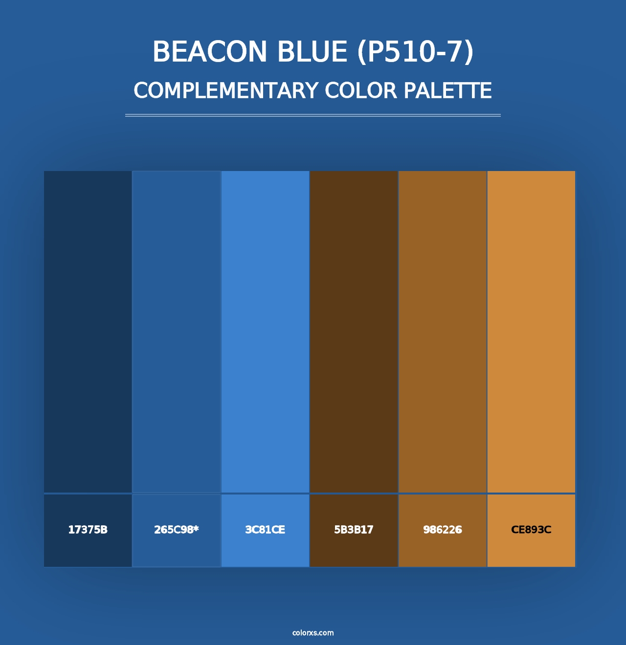 Beacon Blue (P510-7) - Complementary Color Palette