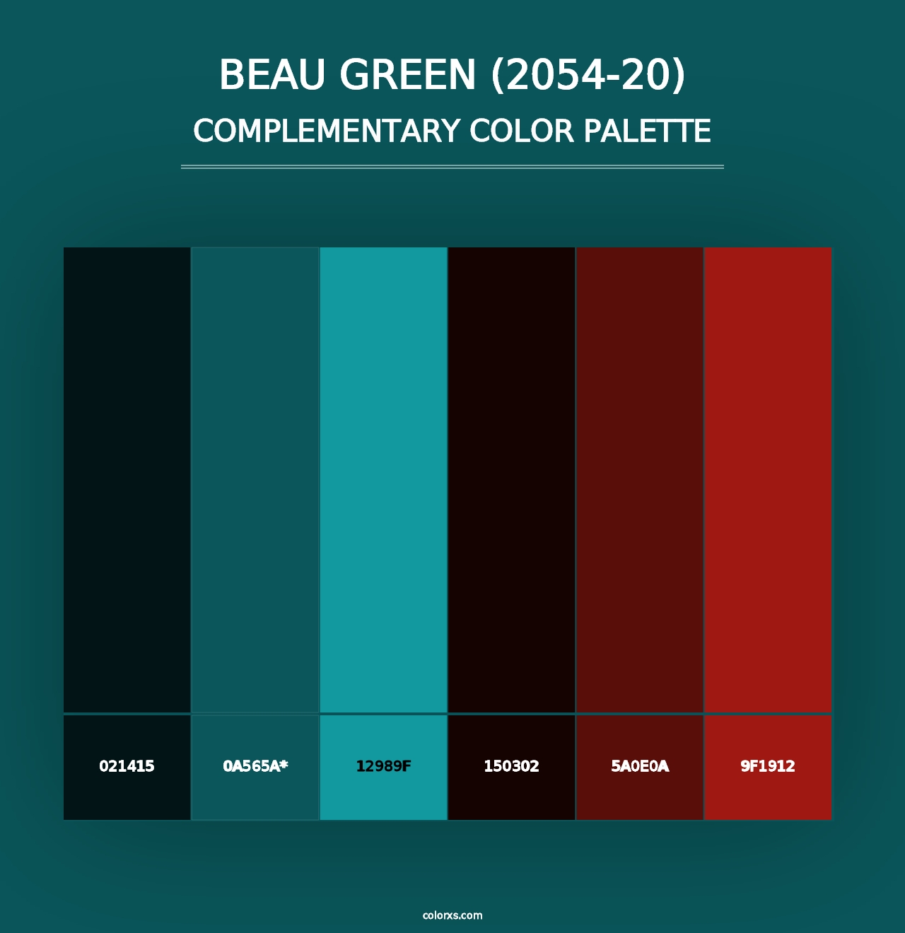 Beau Green (2054-20) - Complementary Color Palette