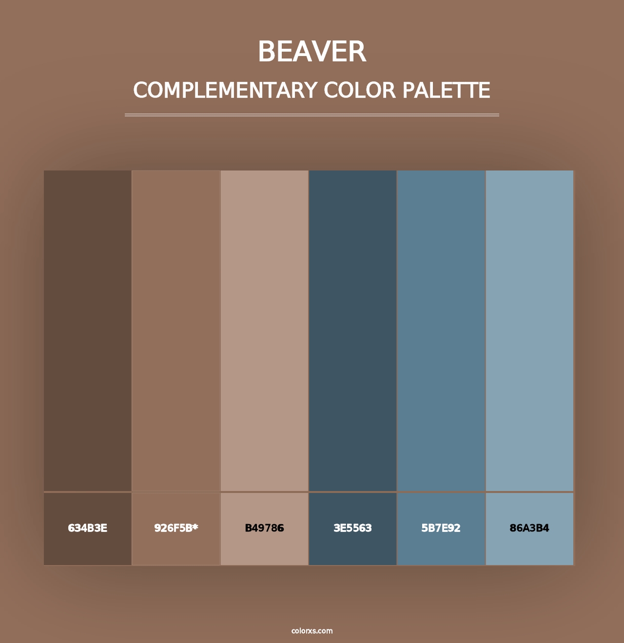 Beaver - Complementary Color Palette