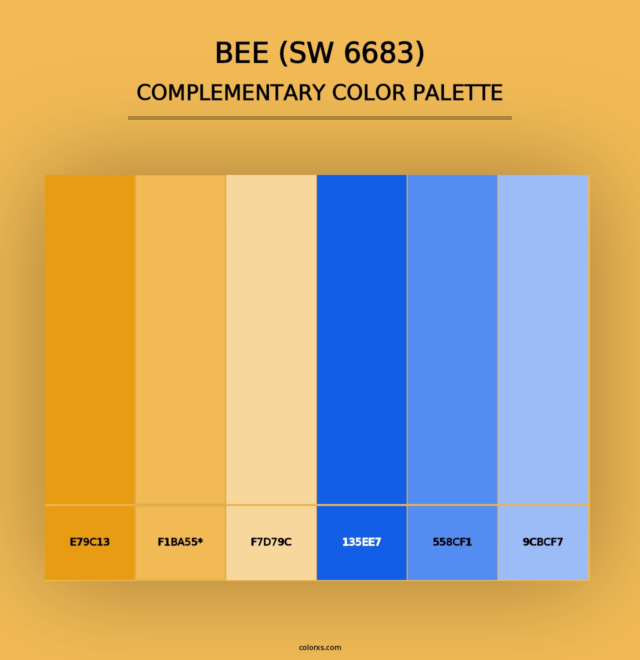 Bee (SW 6683) - Complementary Color Palette