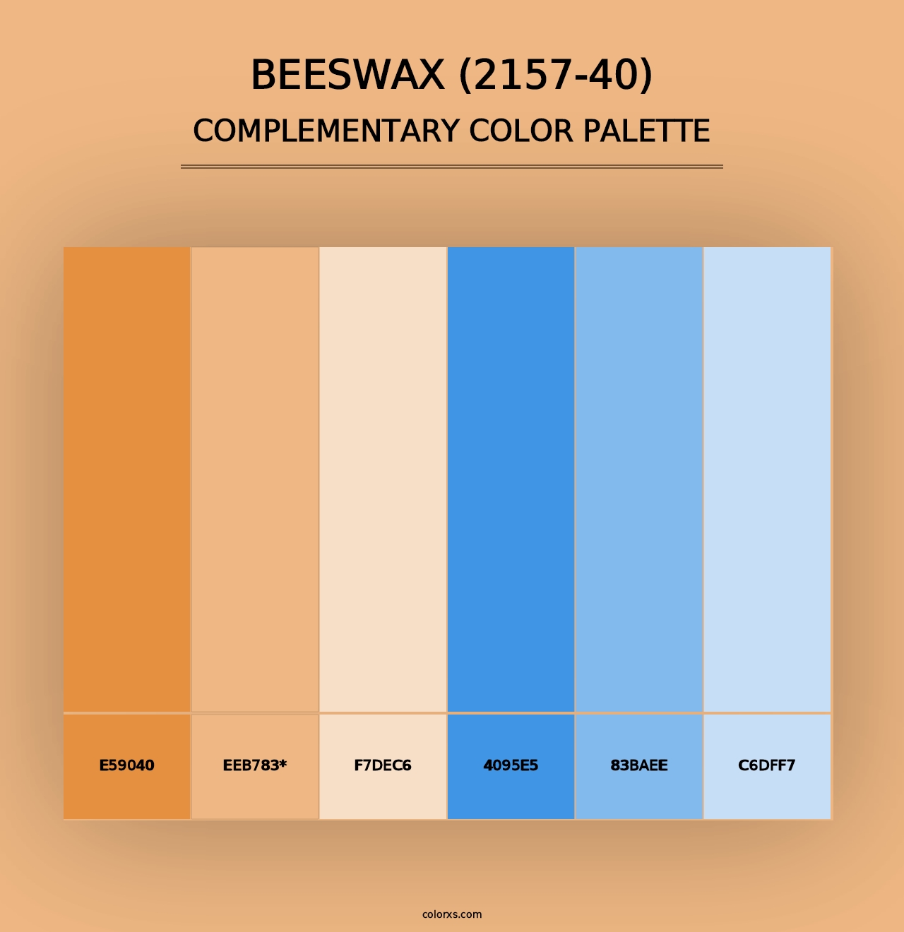 Beeswax (2157-40) - Complementary Color Palette