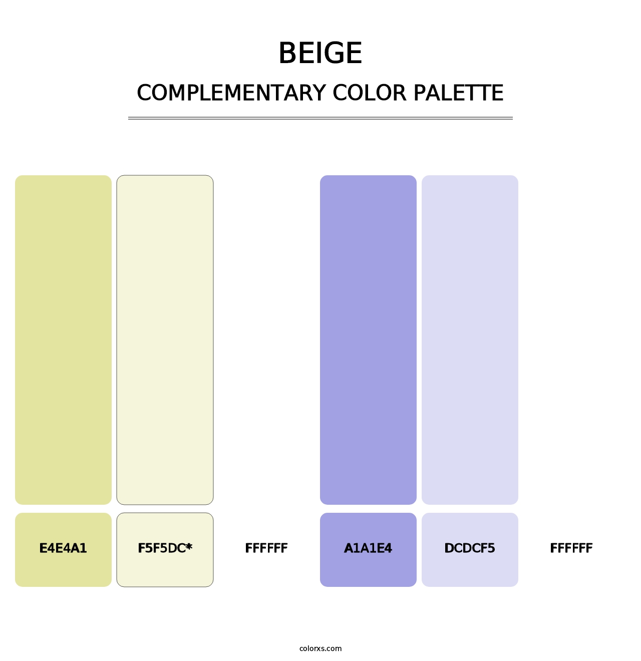 Beige - Complementary Color Palette