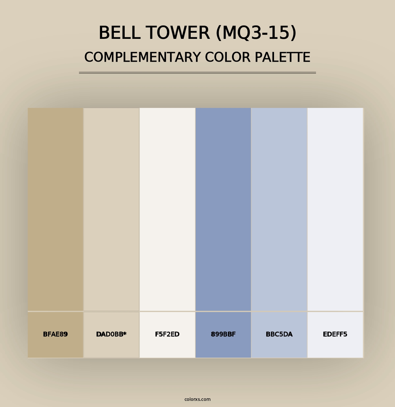 Bell Tower (MQ3-15) - Complementary Color Palette