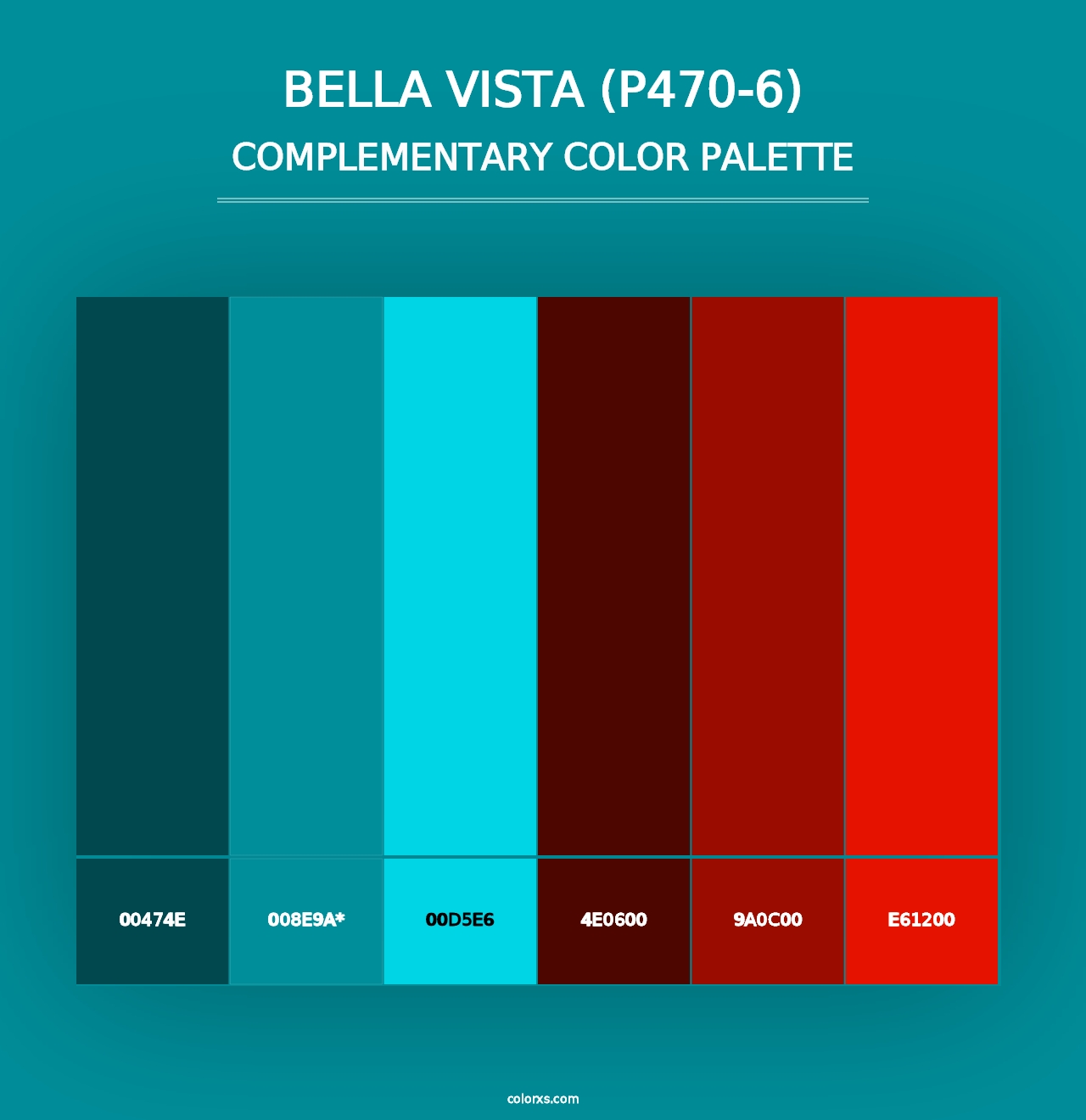 Bella Vista (P470-6) - Complementary Color Palette