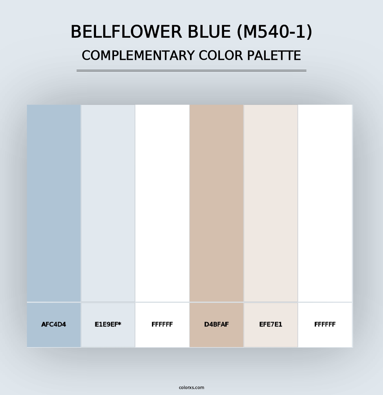 Bellflower Blue (M540-1) - Complementary Color Palette