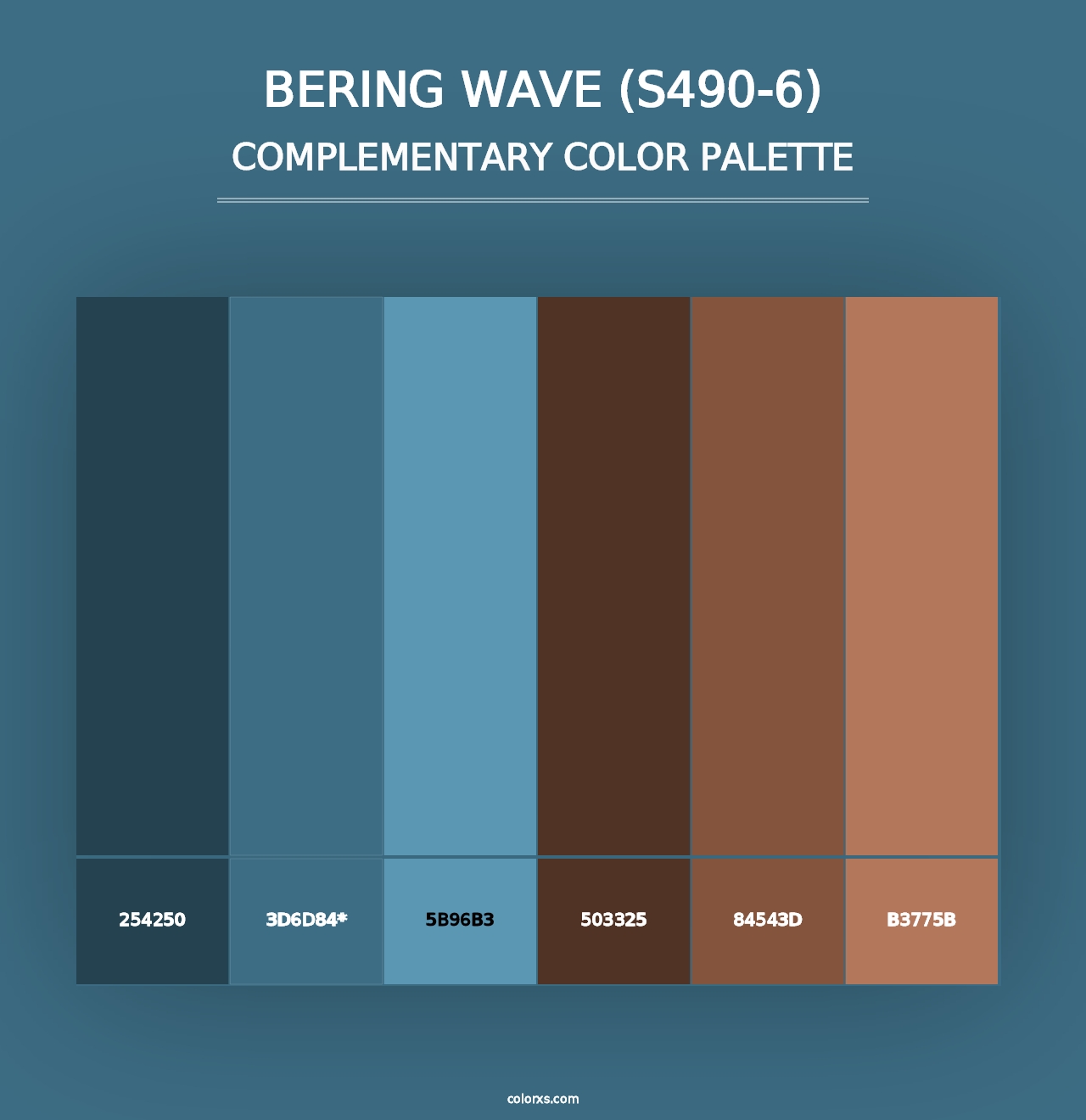 Bering Wave (S490-6) - Complementary Color Palette