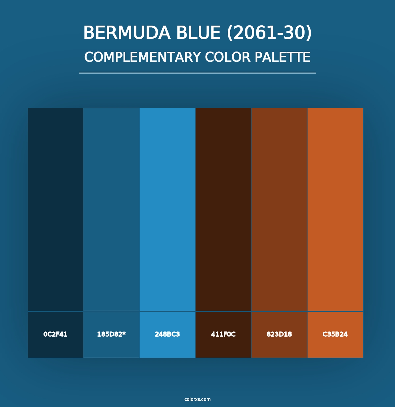 Bermuda Blue (2061-30) - Complementary Color Palette