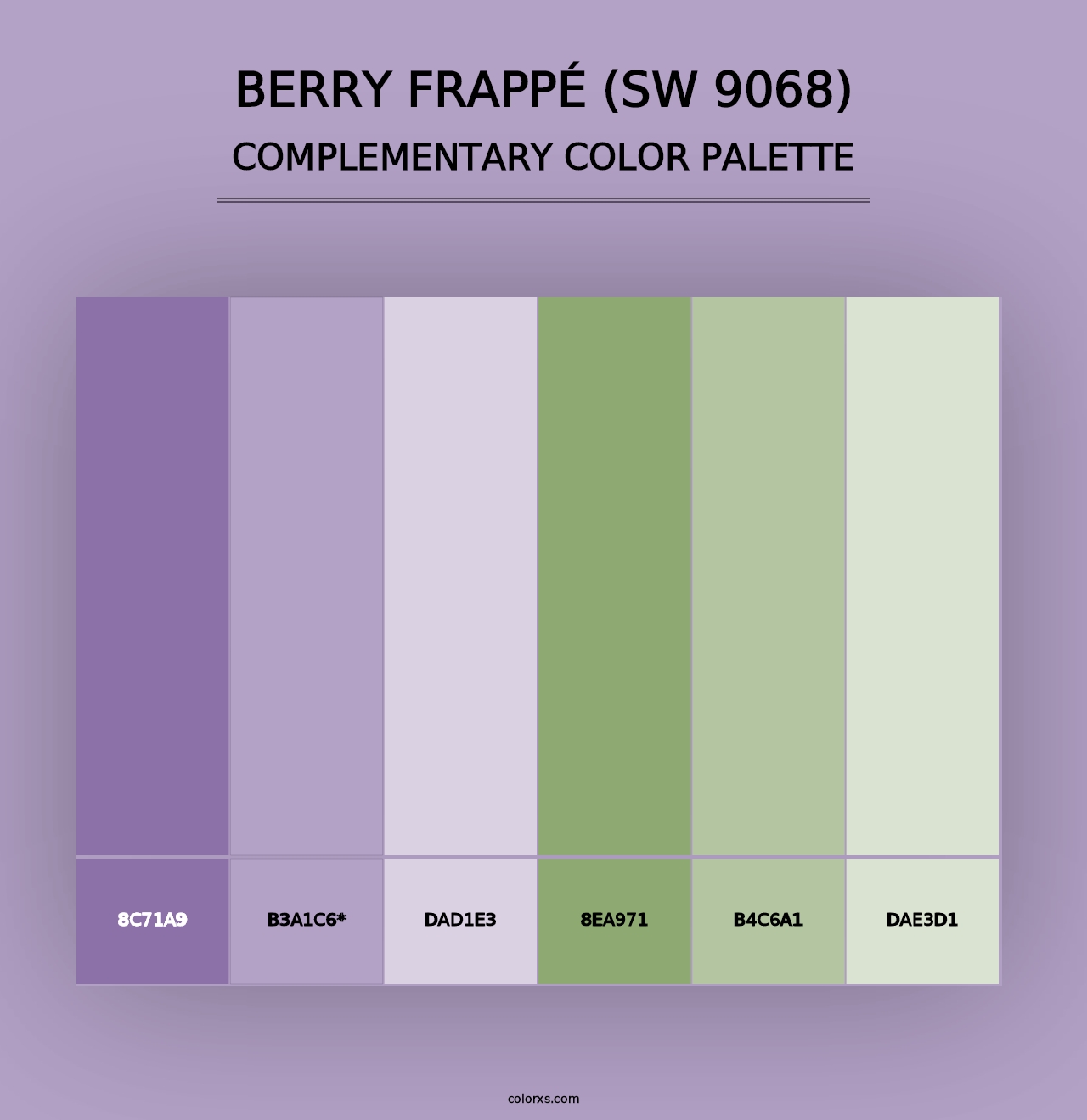 Berry Frappé (SW 9068) - Complementary Color Palette