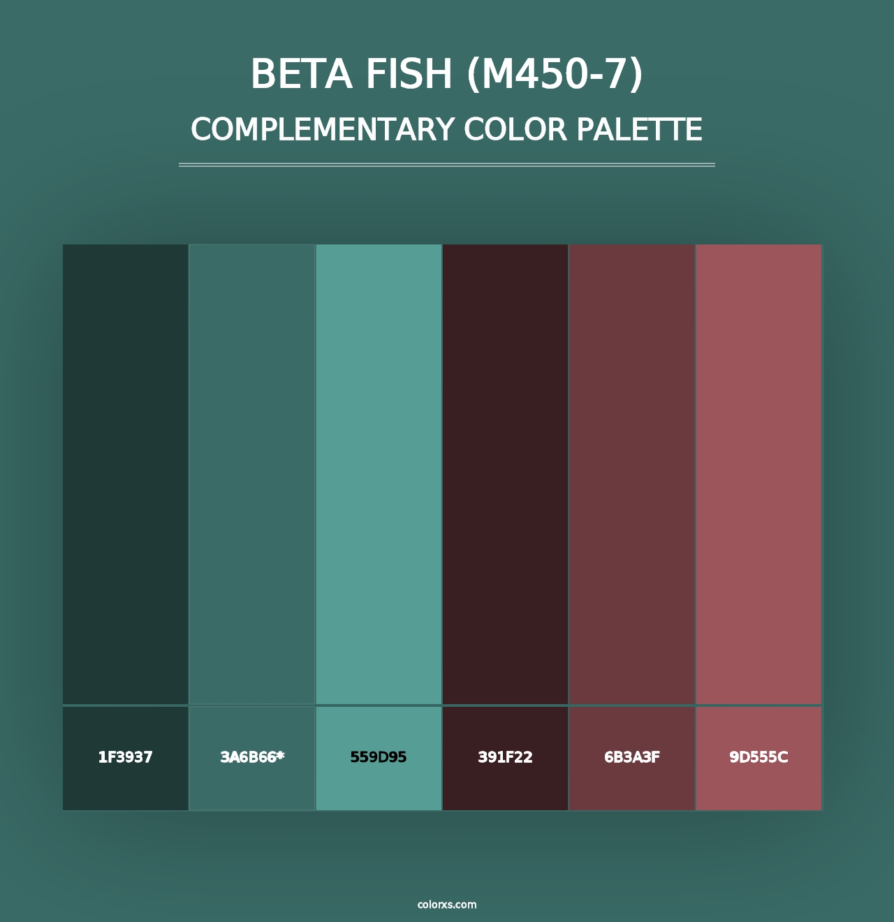 Beta Fish (M450-7) - Complementary Color Palette