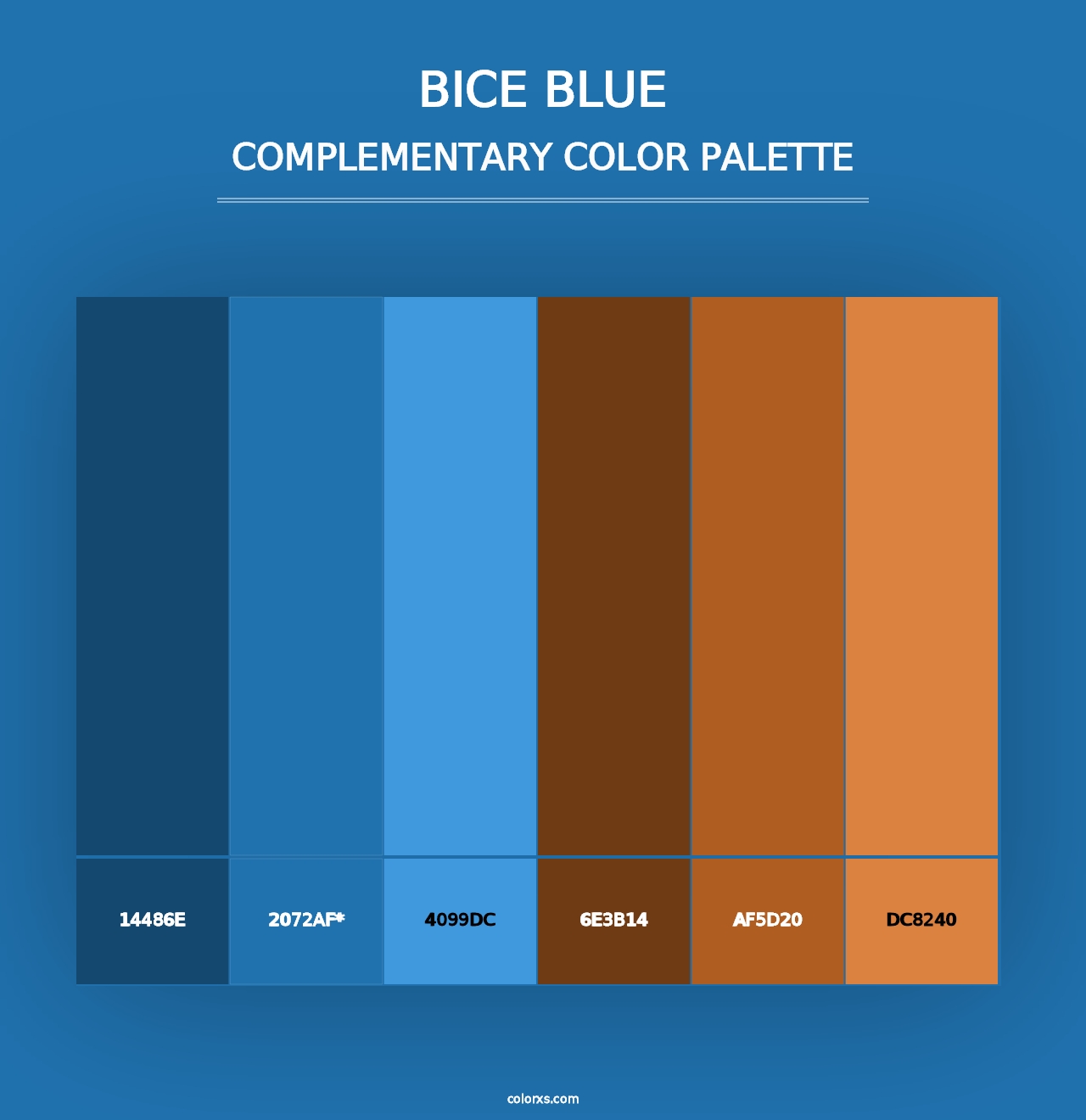 Bice Blue - Complementary Color Palette