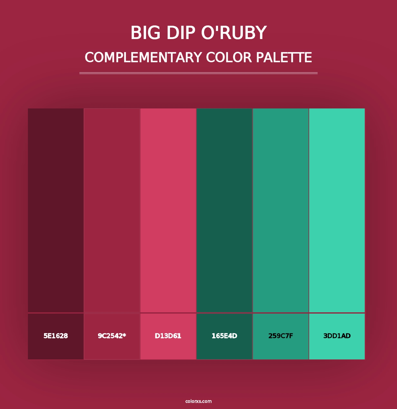 Big Dip O'Ruby - Complementary Color Palette