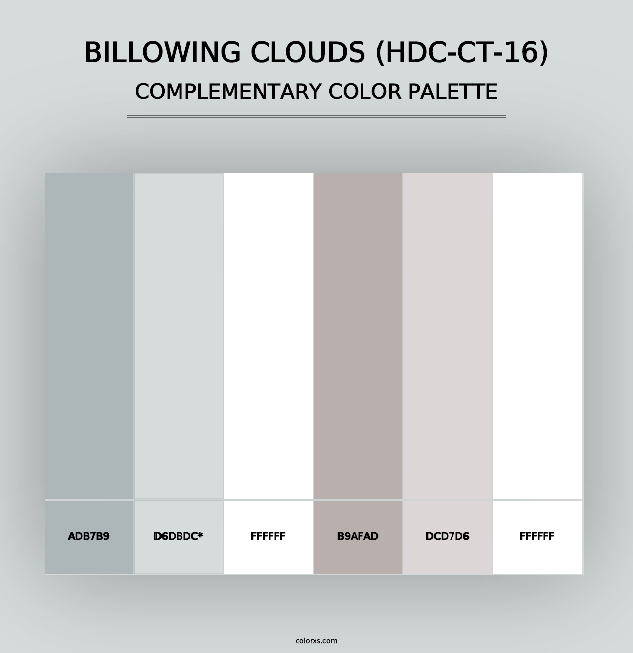 Billowing Clouds (HDC-CT-16) - Complementary Color Palette