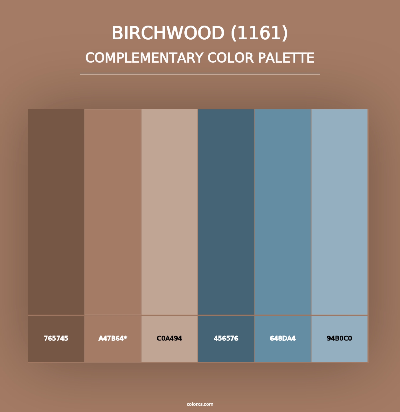 Birchwood (1161) - Complementary Color Palette