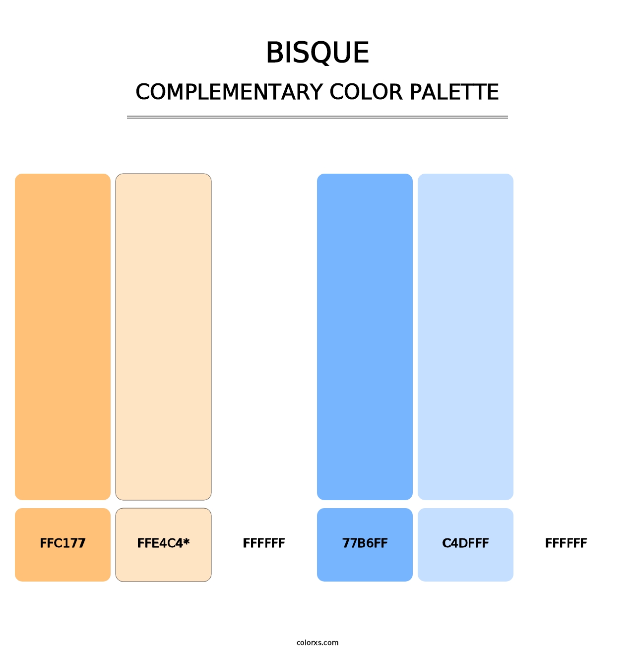Bisque - Complementary Color Palette