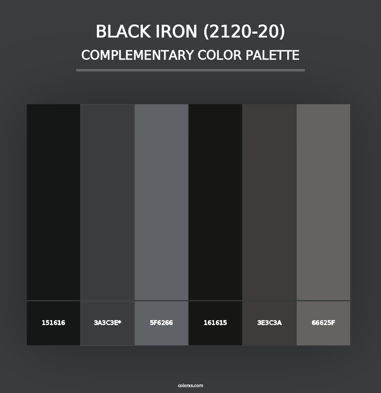 Black Iron (2120-20) - Complementary Color Palette