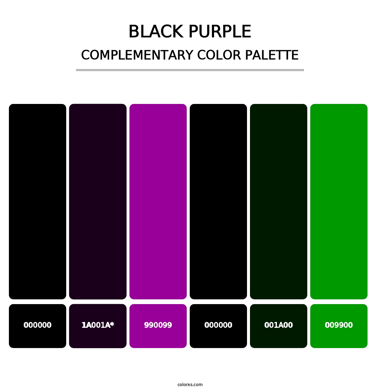 Black Purple color palettes - colorxs.com