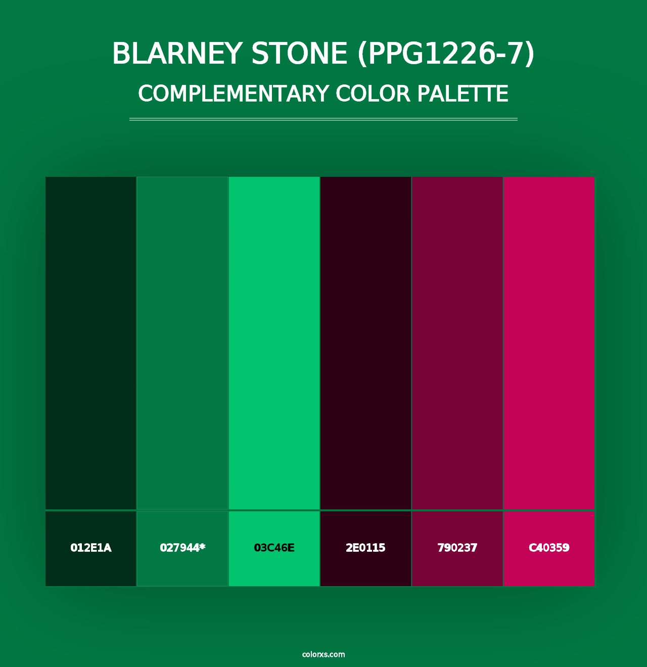 Blarney Stone (PPG1226-7) - Complementary Color Palette