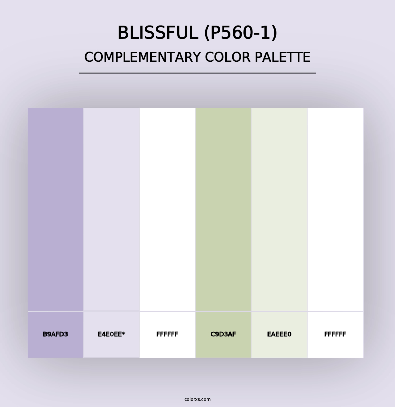 Blissful (P560-1) - Complementary Color Palette