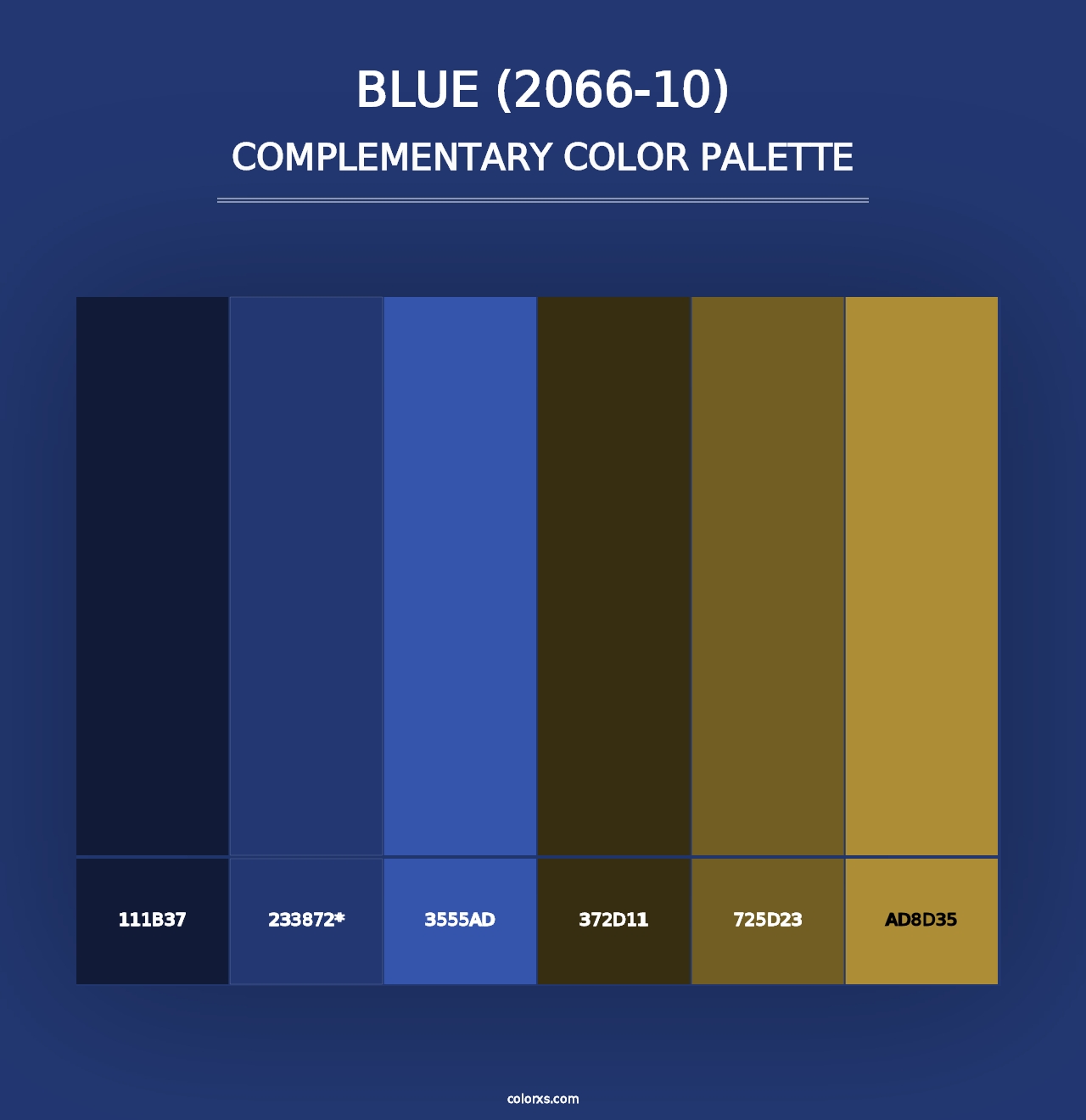 Blue (2066-10) - Complementary Color Palette