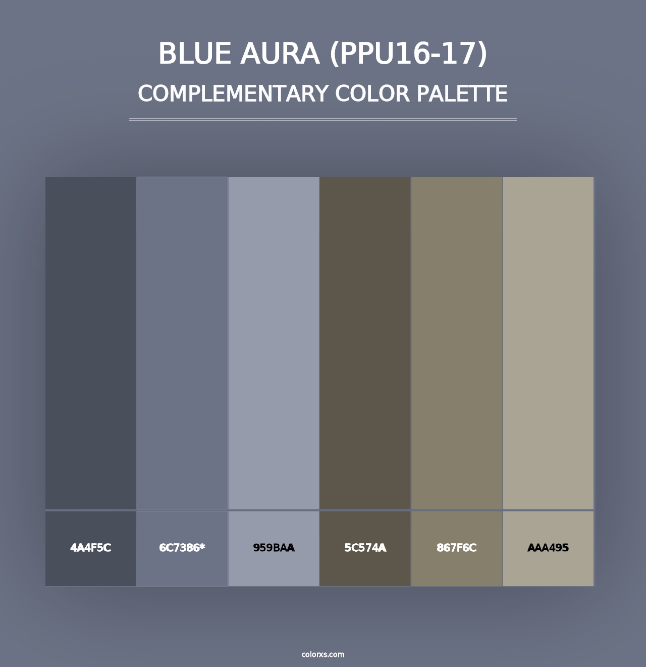 Blue Aura (PPU16-17) - Complementary Color Palette